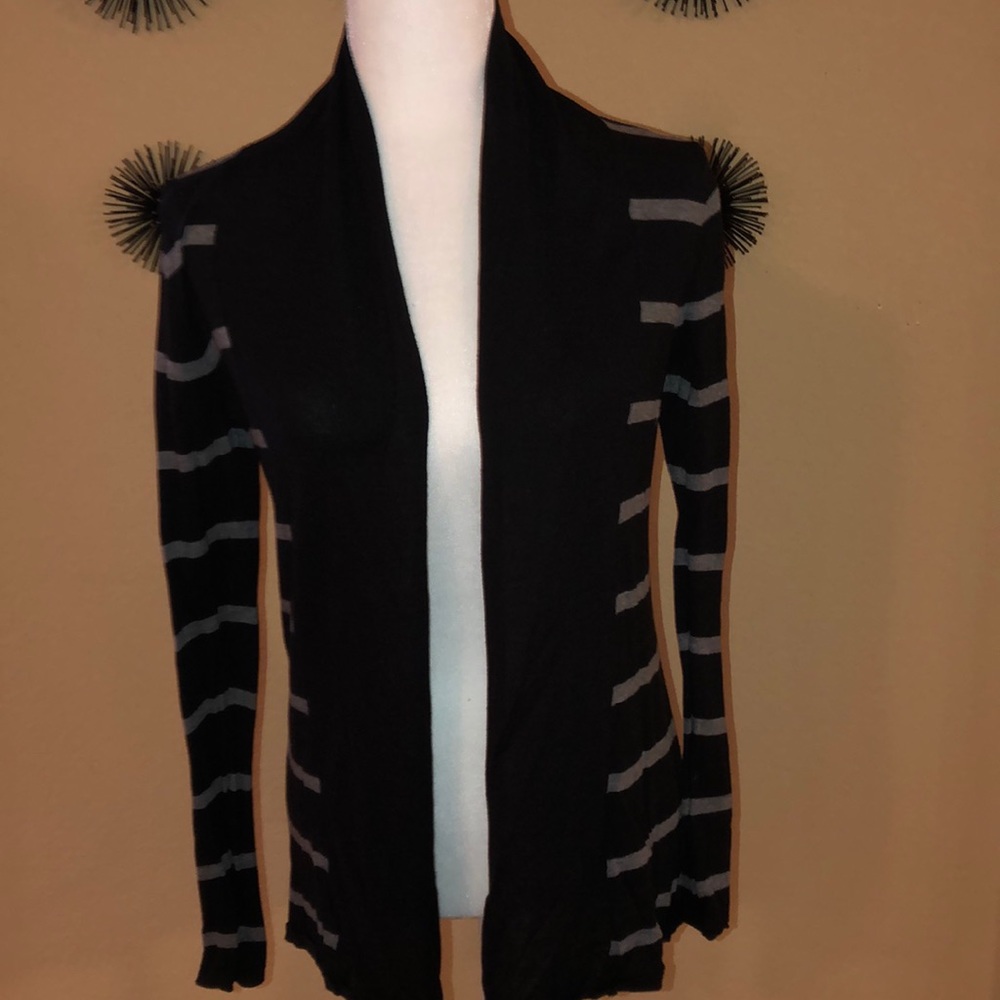 Black and grey Express cardigan